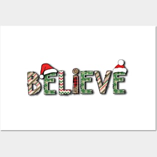 Christmas Believe Posters and Art